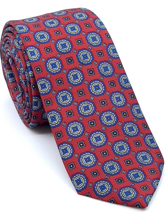 Legend Accessories Silk Men's Tie Printed Red