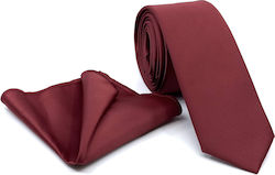 Legend Accessories Herren Krawatten Set Monochrom in Burgundisch Farbe Legend Accessories Herren Krawatten Set Monochrom in Burgundisch Farbe