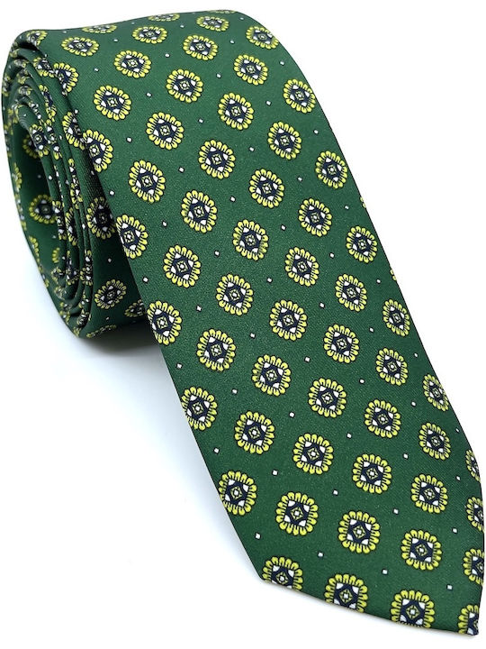 Legend Accessories Silk Men's Tie Printed Green