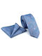 Legend Accessories Men's Tie Set Printed Light Blue