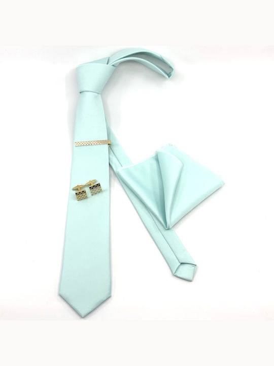 Legend Accessories Men's Tie Set Monochrome Turquoise