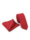 Legend Accessories Synthetic Men's Tie Set Monochrome Red