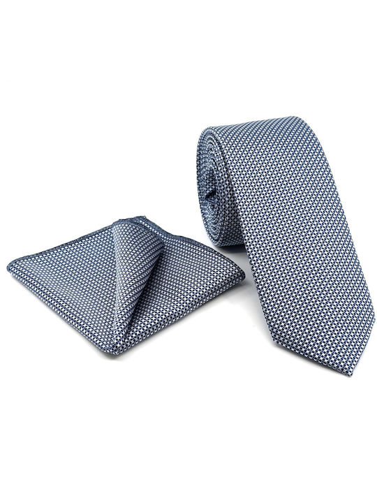 Legend Accessories Men's Tie Set Printed Light Blue