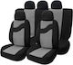Kaver Car Cover Set 11pcs Polyester Gray