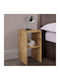 Tagore Wooden Bedside Table 30x30x60cm