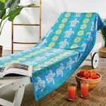 Whitegg Beach Towel Cotton Light Blue 170x90cm.