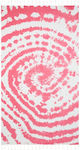 Aquablue Beach Towel with Fringes Pink 180x90cm