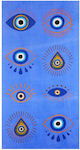 Aquablue Beach Towel Blue 152x76cm.