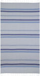 Aquablue Beach Towel with Fringes Blue 180x90cm