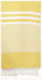 NODO Πετσέτα Θαλάσσης Παρεό με Κρόσσια Κίτρινη 180x95εκ.