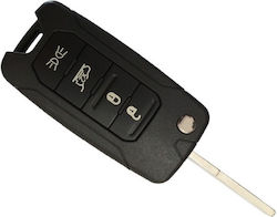 Foldable Car Key Shell with Blade with 3 Buttons for Jeep
