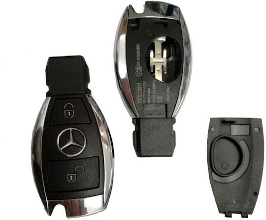 Κέλυφος Κλειδιού Τυπου Mercedes Smart Key 2 Κουμπιά