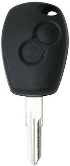 Carcasă cheie auto cu lamă cu 2 butoane pentru Renault
