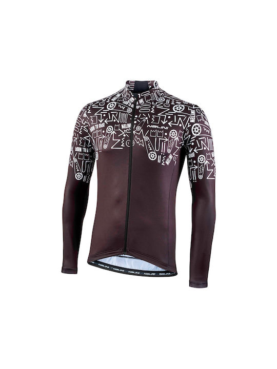 Nalini Männer Lange Ärmel Fahrradtrikot Schwarz