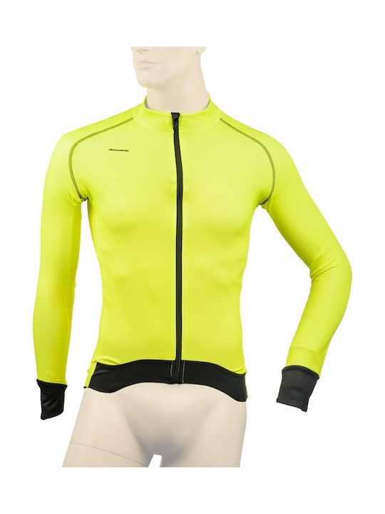 Demaraz Ανδρική Μακρυμάνικη Μπλούζα Road Bike Κίτρινη
