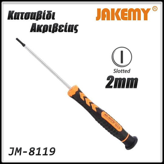 Jakemy Șurubelniță De Precizie Lung Drept Dimensiunea 2x170mm