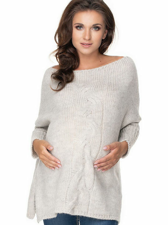 PeeKaBoo Maternity Sweater Beige