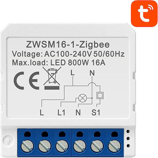 Avatto ZWSM16-W1 Интелигентен Превключвател 1 Канал ZigBee 16A