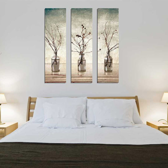 Τρίπτυχος Πίνακας σε Καμβά 66x70cm