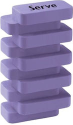 Serve Eraser for Pencil and Pen 1pcs Purple