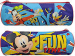 Disney Mickey Pencil Case Barrel with 1 Compartment Various Designs/Colours