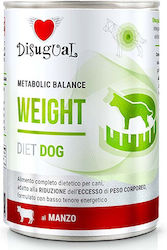 Disugual Canned Diet Wet Dog Food with Beef 1 x 400gr