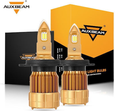 Auxbeam Λάμπες H4 LED 6500K Ψυχρό Λευκό 50W 2τμχ