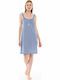 Pink Label Sommer Damen Nachthemd Striped