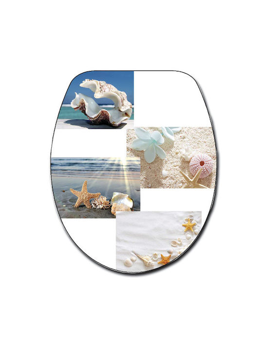 Import Hellas Καπάκι Λεκάνης από Βακελίτη 45x37cm Πολύχρωμο