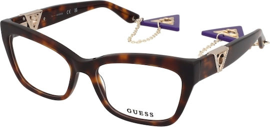 Guess Rame Ochelari Pentru Femei Acetat Maro GU2960 052