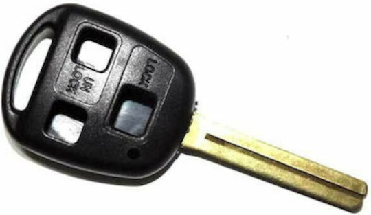 Lexus Carcasă cheie auto cu lamă cu 3 butoane pentru Toyota / Lexus