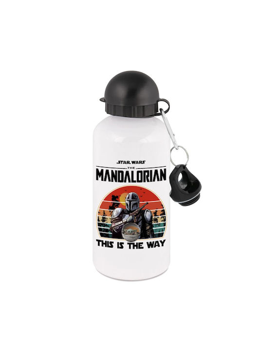 Koupakoupa Mandalorian Aluminum Water Bottle 500ml White