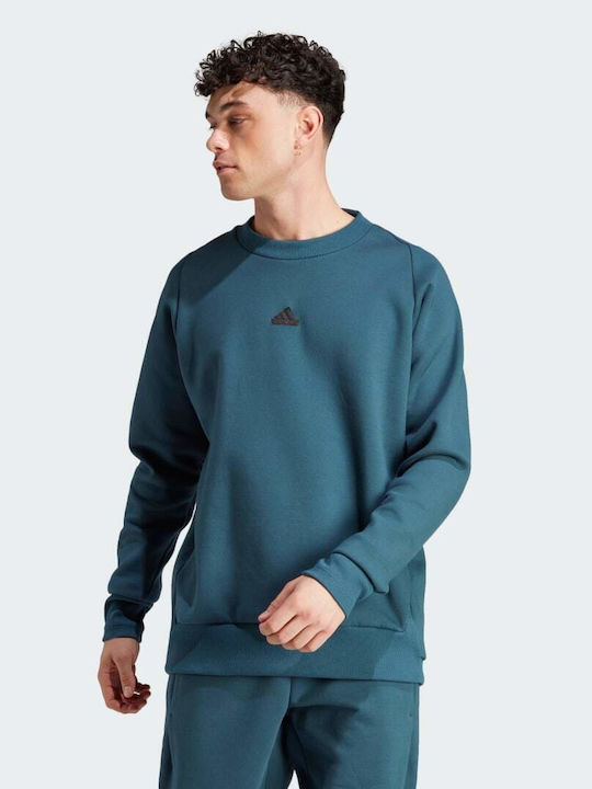 Adidas Z.N.E Premium Sweatshirt Men's Sweatshirt with Hood Turquoise