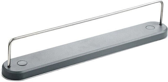 Single Wall-Mounted Bathroom Rail ​34x4.5cm Gray