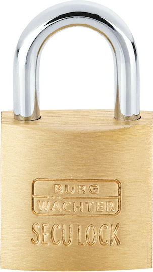 Burg Wachter Bronze Padlock Brass with Key 20mm 1pcs