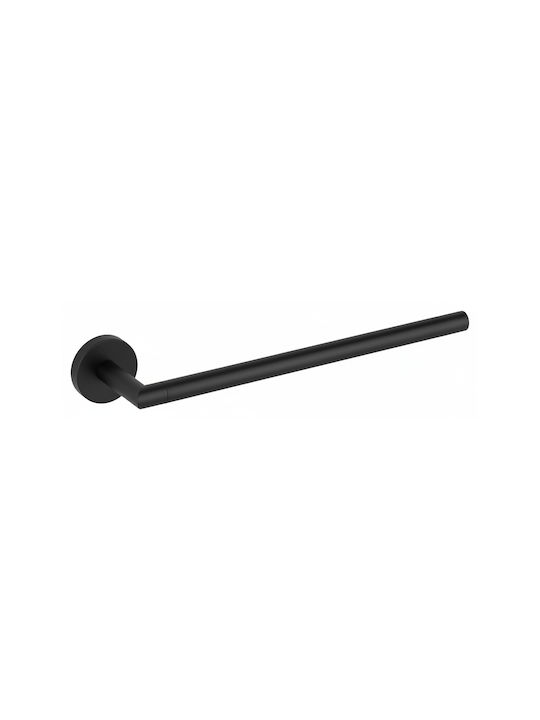 Bronze Art Single Wall-Mounted Bathroom Ring Black