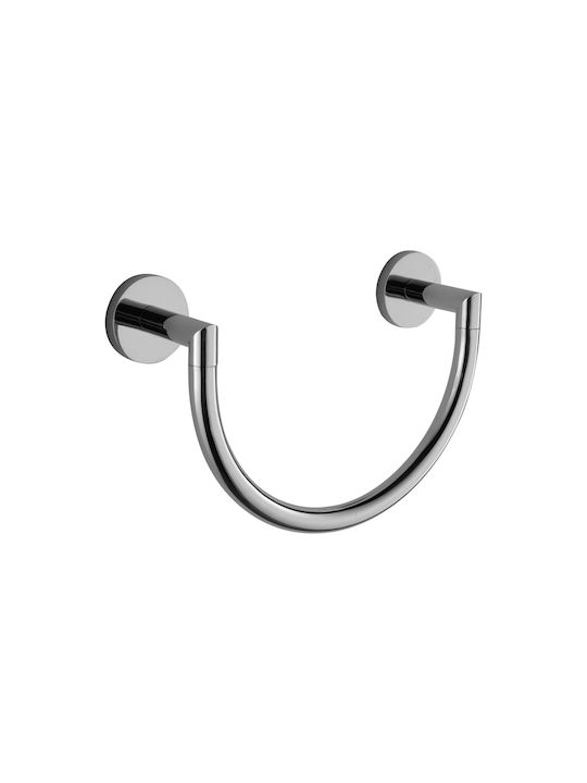 Bronze Art Single Wall-Mounted Bathroom Ring Black