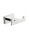 Bronze Art Double Wall-Mounted Bathroom Hook ​13x5cm Silver