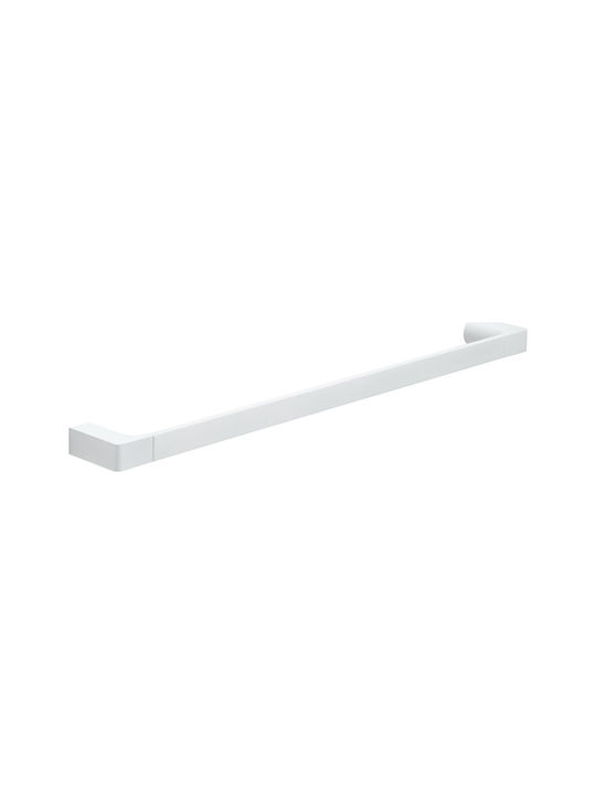 Gedy Single Wall-Mounted Bathroom Rail ​60x60cm White
