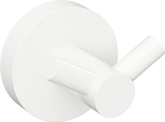 Bemeta Double Wall-Mounted Bathroom Hook ​5.5x5.5cm White 104106034