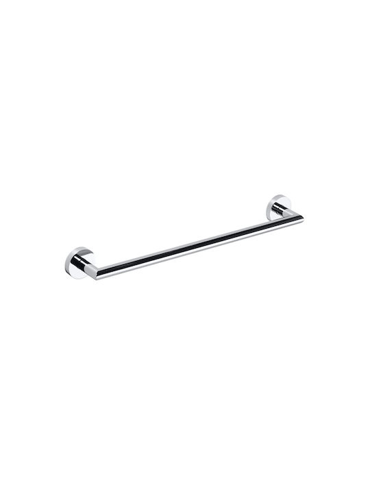 Bemeta Omega Ράγα Μπάνιου Μονή Επιτοίχια με Βίδες ​45x45cm Ασημί