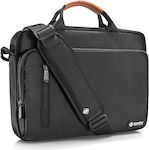 tomtoc Tasche Schulter / Handheld für Laptop 14" in Schwarz Farbe A43D3D1