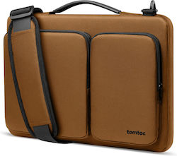 tomtoc Τσάντα Ώμου / Χειρός για Laptop 16" σε Καφέ χρώμα A42F2Y1