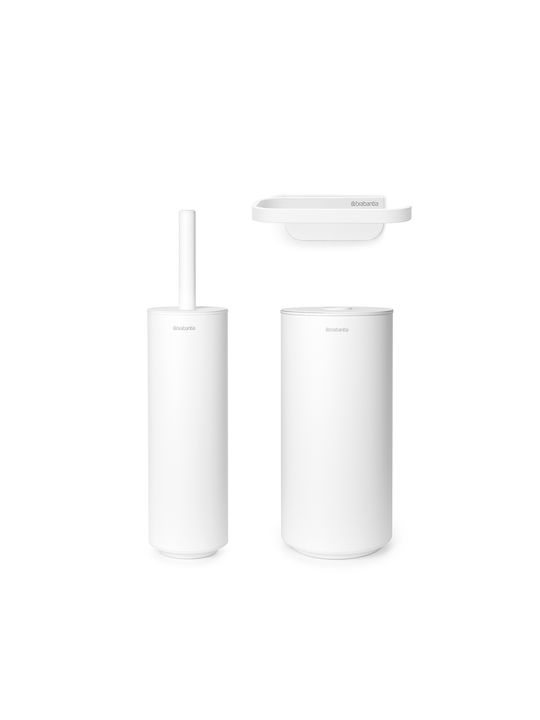 Brabantia Badezimmer-Accessoire-Set Kunststoff Weiß 3Stück