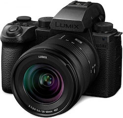 Panasonic Mirrorless Фотоапарат Lumix S5IIX Пълен кадър Комплект (Lumix S 20-60mm F3.5-5.6) Черен