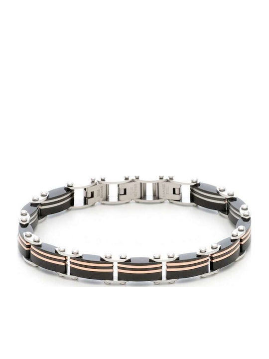 Visetti Herren Armband Handschellen Aus Edelstahl 21cm
