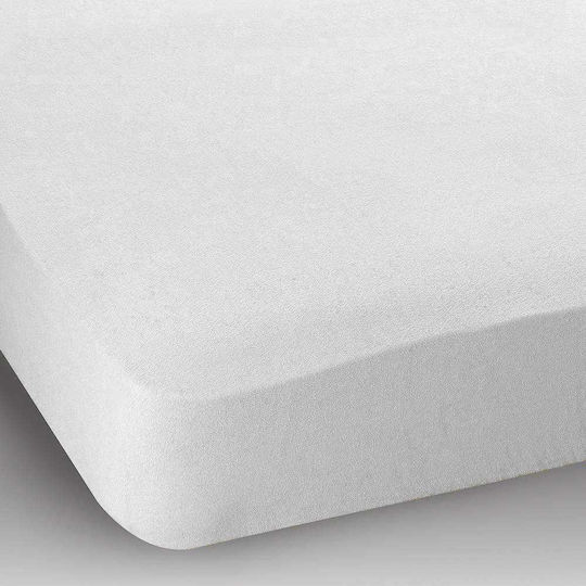 Linea Home Protective Cover Single with Skirt White 100x200+20cm