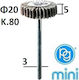 PG Grinding Stone with Shaft M.3020