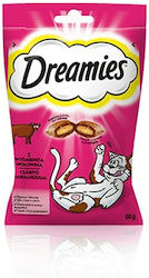 Dreamies Dry Food Λιχουδιές για Ενήλικες Γάτες 60gr