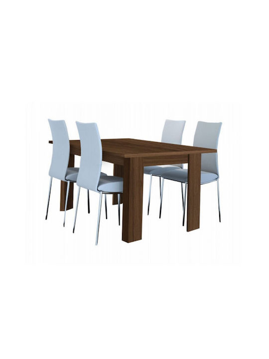 Faye Table Dining Room Wooden Walnut 120x72x78cm